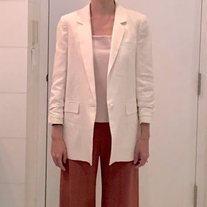 Joie Kishina One-button linen blazer